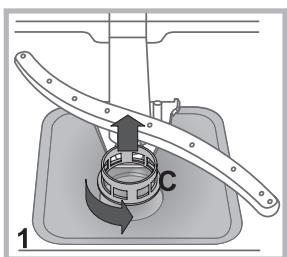 HOTPOINT LTF 11S112 EU - Cleaning the filters - 1