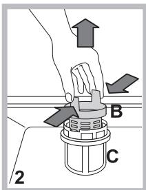HOTPOINT LTF 11S112 EU - Cleaning the filters - 2