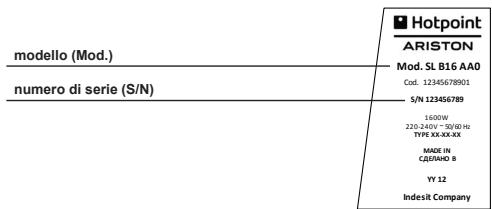 HOTPOINT SL B10 BDB - Comunicare: - 1