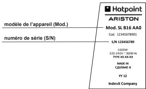 HOTPOINT SL D16 APR - Problème - 1