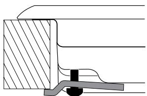 HOTPOINT TQ640 - Hook fastening diagram - 3