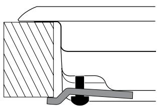 HOTPOINT TQ640 - Schema di fissaggio dei ganci - 3
