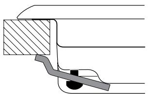 HOTPOINT TQ640 - Hook fastening diagram - 1