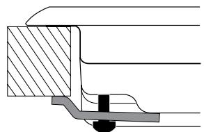 HOTPOINT TQ640 - Hook fastening diagram - 2