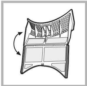 HOTPOINT AQC8 1F7T1PLUS - Reinigung des Flusensiebs nach jedem Trockenzyklus - 1