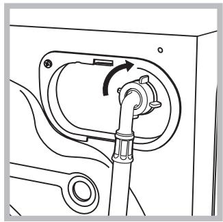 HOTPOINT AQD1171D 69ID EU/A - Connecting the water inlet hose - 1