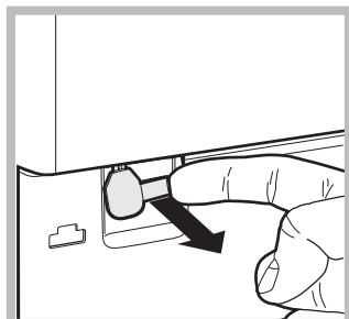 HOTPOINT AQD1171D 69ID EU/A - Handmatige opening van het deurtje - 2