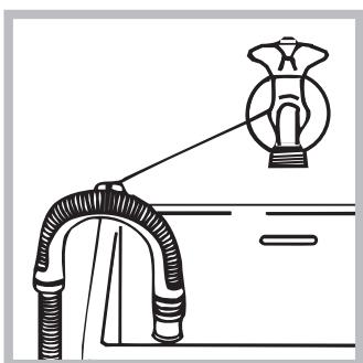 HOTPOINT AQD1171D 69ID EU/A - Conexión del tubo de descarga - 2