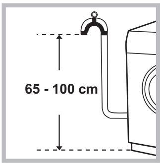 HOTPOINT AQD1171D 69ID EU/A - Aansluiting van de afvoerbuis - 1