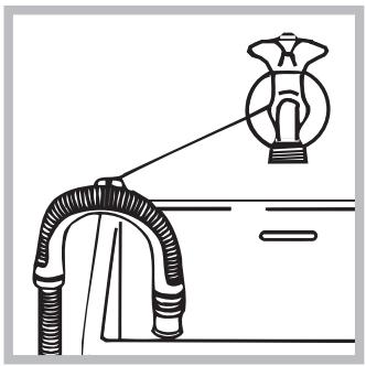 HOTPOINT AQD1171D 69ID EU/A - Connecting the drain hose - 2