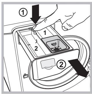 HOTPOINT AQD1171D 69ID EU/A - Pulire il cassetto dei detersivi - 1
