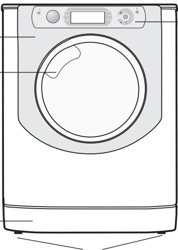 HOTPOINT AQD1171D 69ID EU/A - Abertura manual da porta de vidro - 3