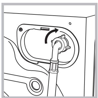 HOTPOINT AQD1171D 69ID EU/A - Collegamento del tubo di alimentazione dell'acqua - 1