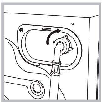 HOTPOINT AQD1171D 69ID EU/A - Conexión del tubo de alimentación de agua - 1