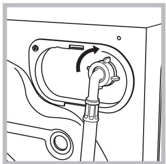 HOTPOINT AR6F 105 GCC - Connecting the water inlet hose - 2