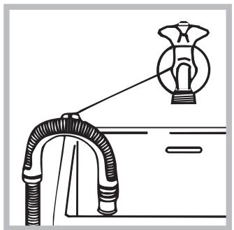 HOTPOINT AR6F 105 GCC - Connecting the drain hose - 2