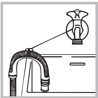 HOTPOINT AR7F 125 EX - Raccordement du tuyau de vidange - 2