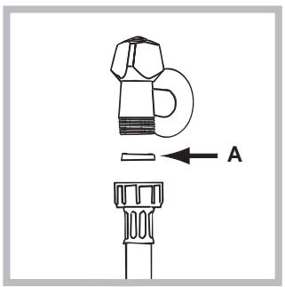 HOTPOINT AWM 129 - Anschluss des Zulaufschlauches - 1