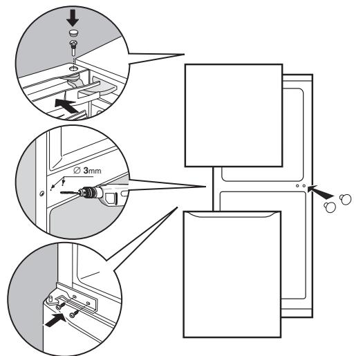 HOTPOINT EBM 18321 X - Ombytting av døråpning - 3