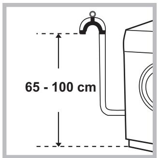 HOTPOINT ECO7L 1252 EU.M - Connecting the drain hose - 1