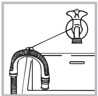 HOTPOINT ECO7L 1252 EU.M - Connecting the drain hose - 2