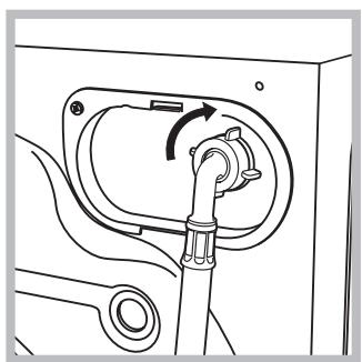 HOTPOINT ECO7L 1252 EU.M - Raccordement du tuyau d'arrivée de l'eau - 2
