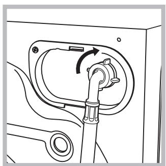 HOTPOINT ECO7L 1252 EU.M - Connecting the water inlet hose - 2