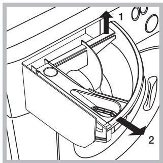 HOTPOINT ECO7L 1252 EU.M - Nettoyage du tiroir à produits les-serviables. - 1