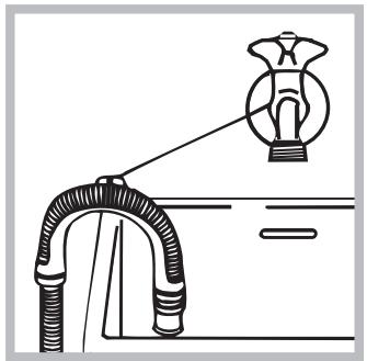 HOTPOINT ECO7L 1252 EU.M - Raccordement du tuyau de vidange - 2
