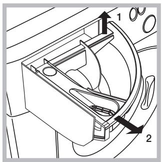 HOTPOINT ECO7L 1252 EU.M - Cleaning the detergent dispenser drawer - 1