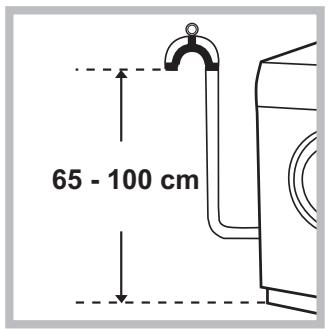 HOTPOINT FDD 9640B EU - Raccordement du tuyau de vidange - 1