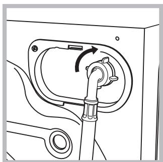 HOTPOINT FDD 9640B EU - Anschluss des Zulaufschlauches - 2