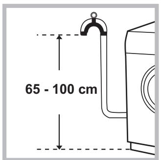 HOTPOINT FDD 9640B EU - Connecting the drain hose - 1