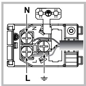 HOTPOINT FH 103 0 IX/HA - Anschluss des Netzkabels - 2
