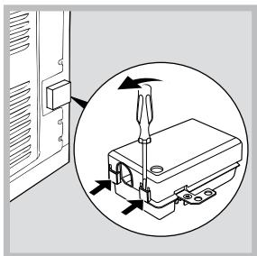 HOTPOINT FH 103 0 IX/HA - Montaje del cable de alimentacion electrica - 1