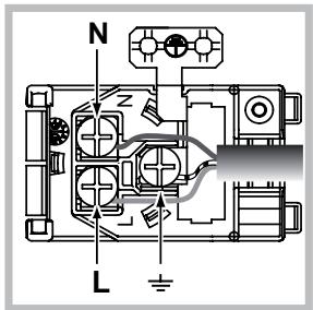 HOTPOINT FH 103 P 0 IX/HA - Montaje del cable de alimentación eléctrica - 2