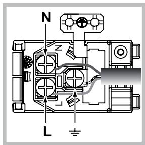 HOTPOINT FH 103 P 0 IX/HA - Montagem do cabo de fornecimento - 2