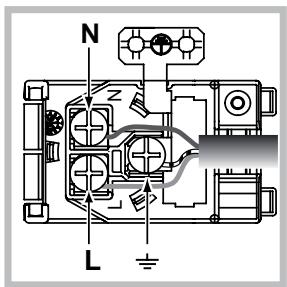 HOTPOINT FH 103 P 0 IX/HA - Montage du câble d'alimentation - 2