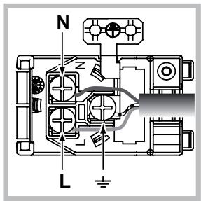 HOTPOINT FH 103 P 0 IX/HA - Fitting the power supply cable - 2
