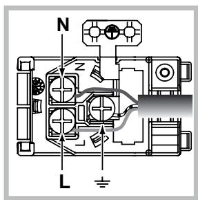 HOTPOINT FH 538 0 - Montagem do cabo de fornecimento - 2