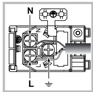 HOTPOINT FH 637 0 - Montage du câble d'alimentation - 2