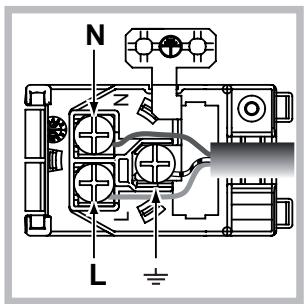 HOTPOINT FH 637 0 - Montaje del cable de alimentacion electrica - 2