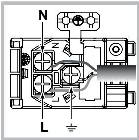 HOTPOINT FH 637 0 - Montagem do cabo de fornecimento - 2