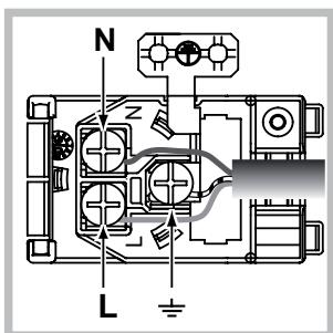 HOTPOINT FK 89E C 0 X/HA - Fitting the power supply cable - 2