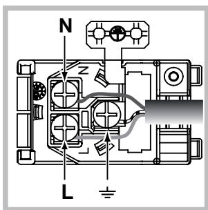 HOTPOINT FK 89E C 0 X/HA - Montagem do cabo de fornecimento - 2