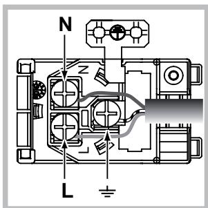 HOTPOINT FKQ 898E C 0 - Montaje del cable de alimentacion electrica - 2