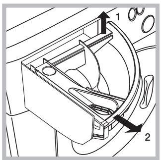 Technical diagram of a car intake manifold with labeled parts 1 and 2