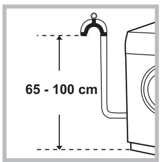 HOTPOINT FMF 823B FR.M - Connecting the drain hose - 1