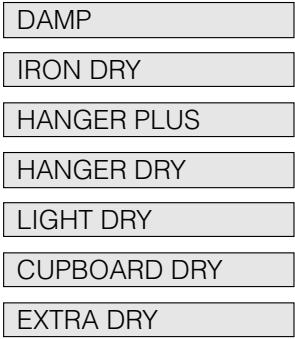 HOTPOINT FTCD 871 6H1 P - Dryness levels - 2