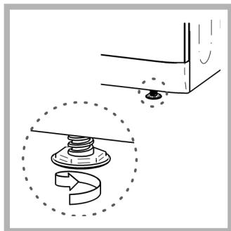 HOTPOINT FTVF 85C P - Nivelling af tørretumbleren - 2